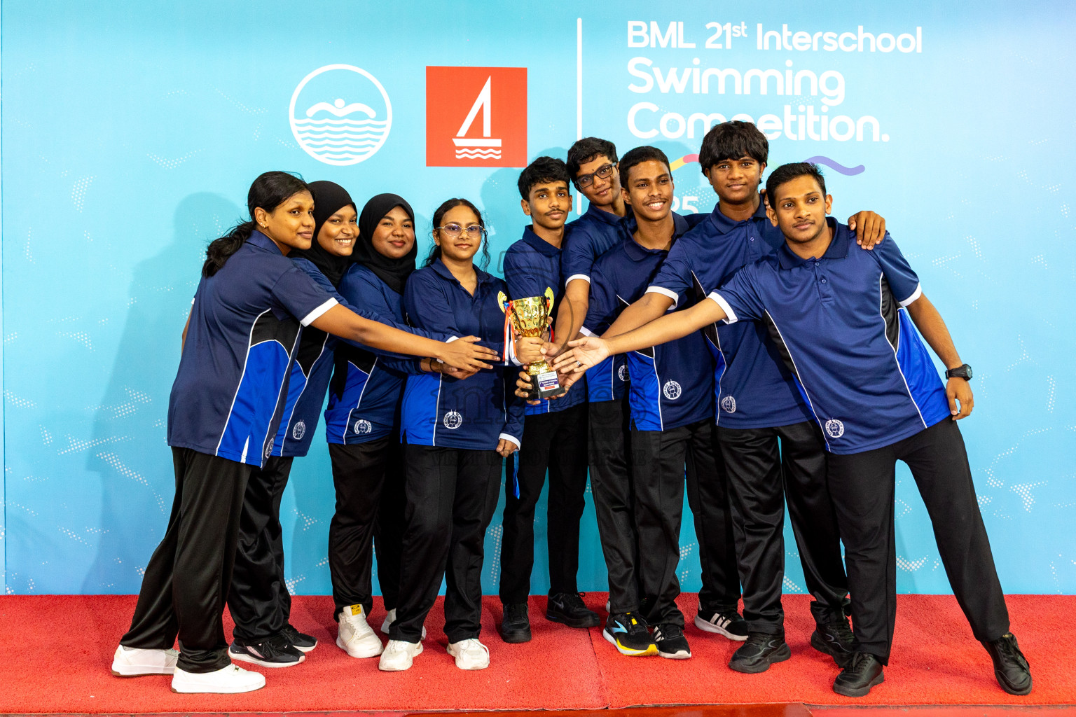 Closing Ceremony of BML 21st Interschool Swimming Competition 2025 .was held in Hulhumale' Swimming Pool, Hulhumale', Maldives on Saturday, 18th October 2025. 
Photos: Hassan Simah / images.mv