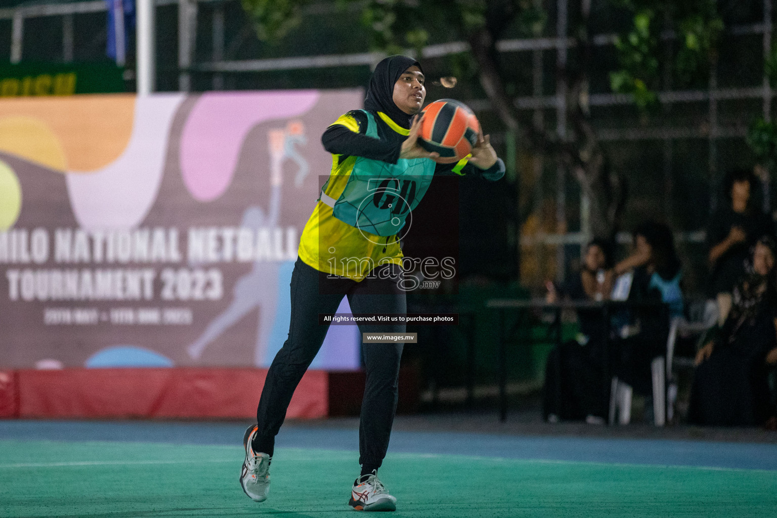 Final of 20th Milo National Netball Tournament 2023, held in Synthetic Netball Court, Male', Maldives on 11th June 2023 Photos: Nausham Waheed/ Images.mv