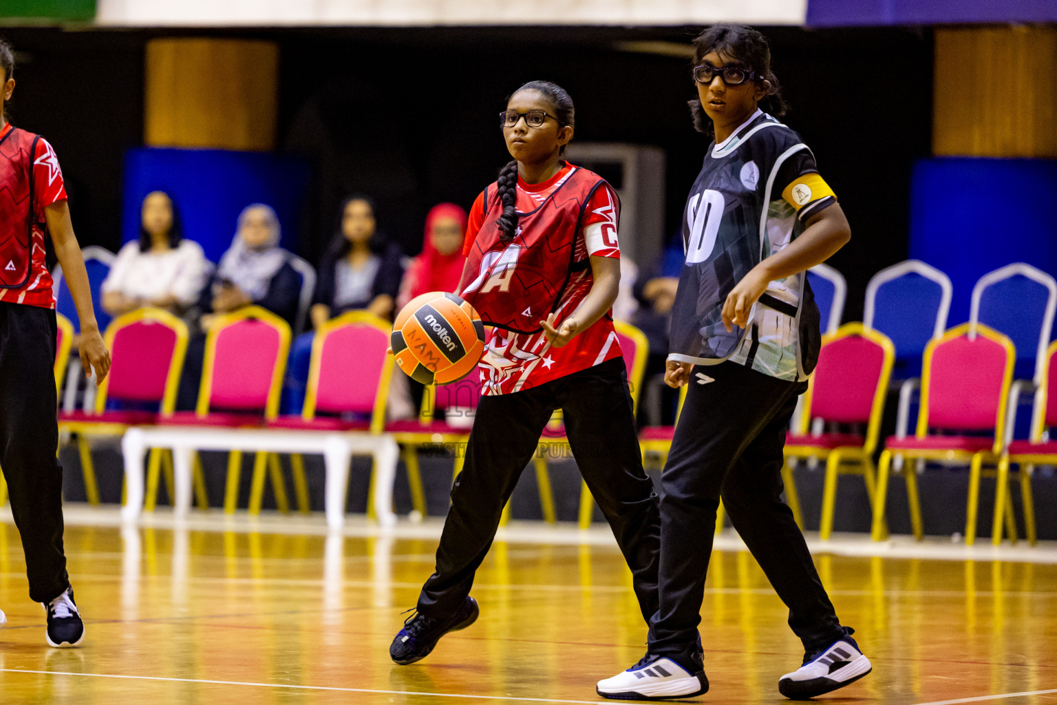 Day 7 of 25th Inter-School Netball Tournament was held in Social Center at Male', Maldives on Saturday, 17th August 2024. Photos: Nausham Waheed / images.mv