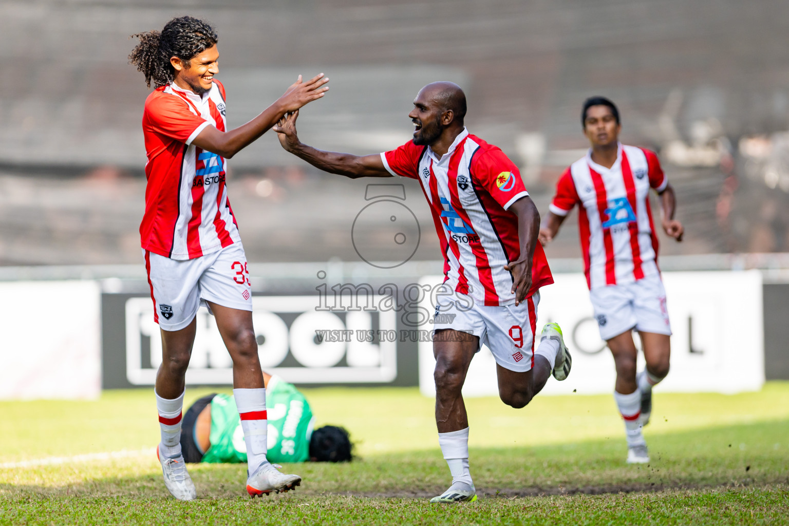 Tent SC vs Lagoons SC in the Quarter Final of Second Division 2023 in Male' Maldives on Thursday, 8th February 2023. Photos: Nausham Waheed / images.mv