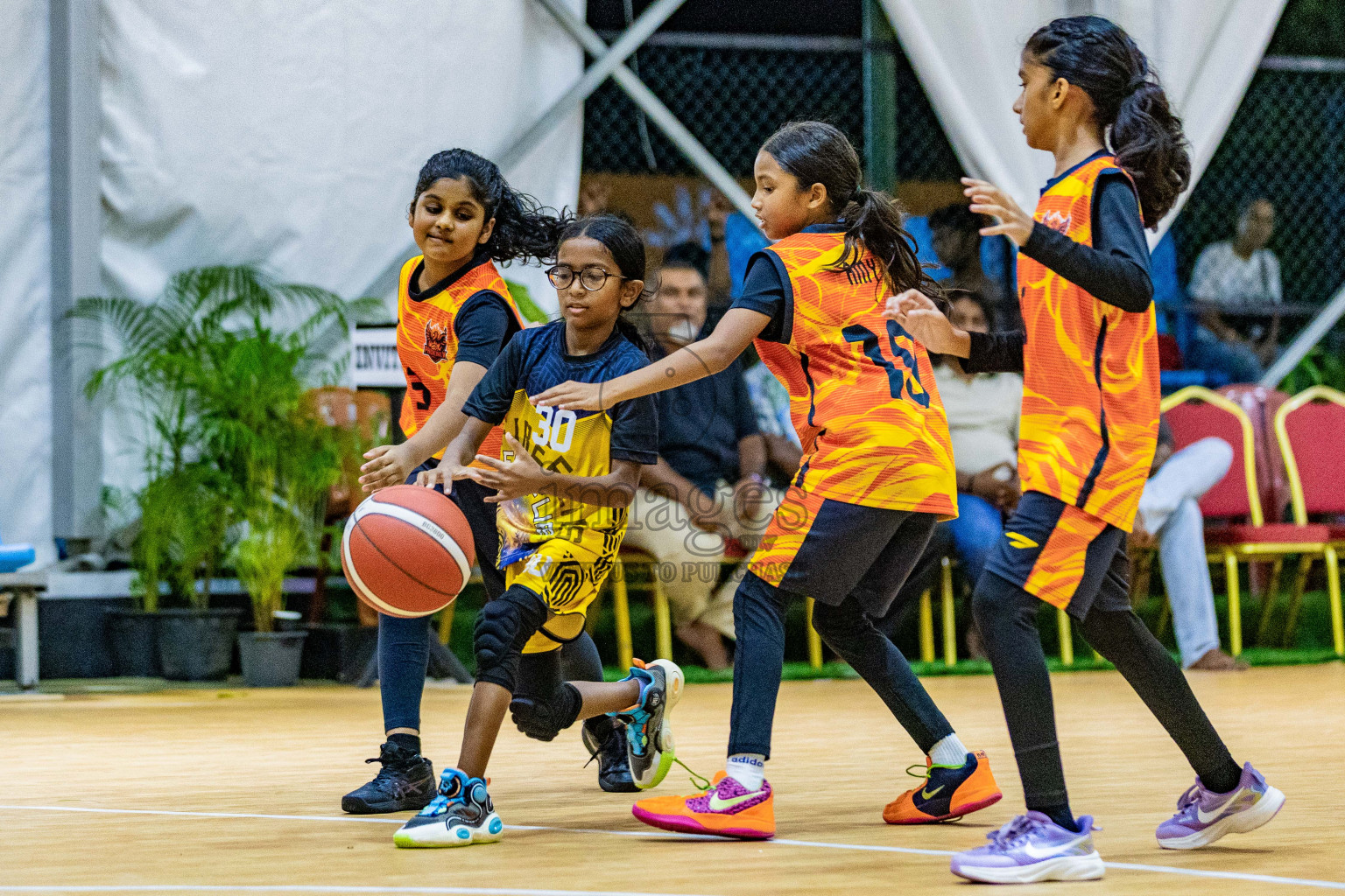 Day 3 of Milo 5 x 5 Junior Challenge 2025 - Basketball tournament held in Basketball Training Center, Male', Maldives on Saturday, 11th October 2025. Photos by: Nausham Waheed, Areef Adam / Images.mv