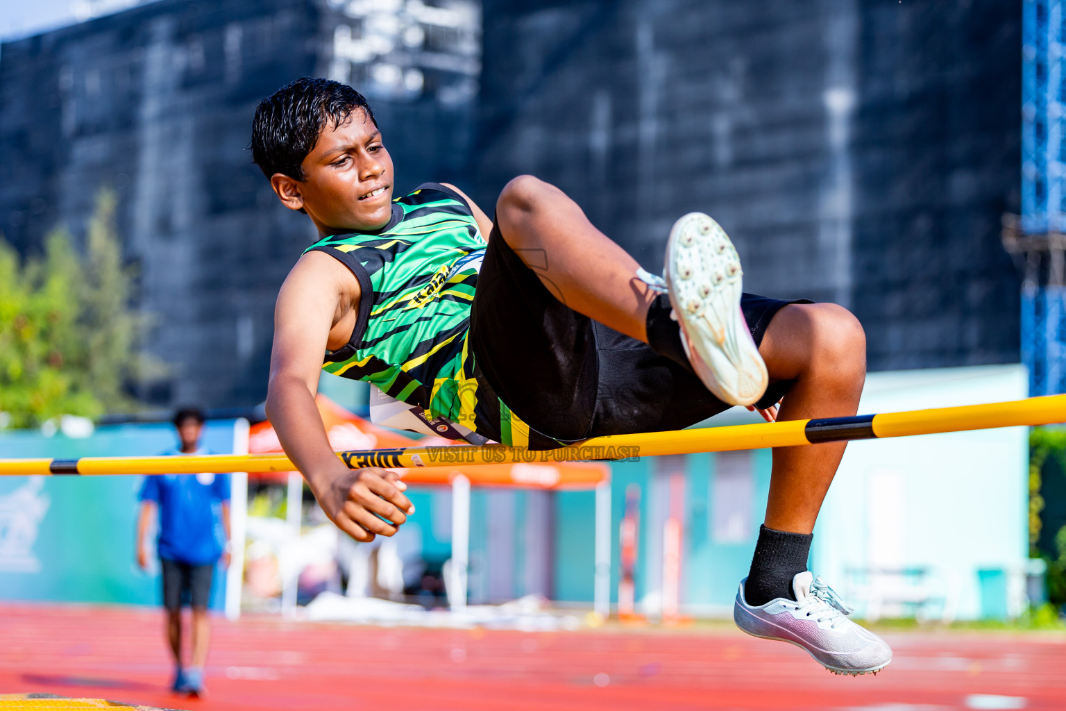 Day 3 of MWSC Interschool Athletics Championships 2024 held in Hulhumale Running Track, Hulhumale, Maldives on Monday, 11th November 2024. Photos by:  Nausham Waheed / Images.mv