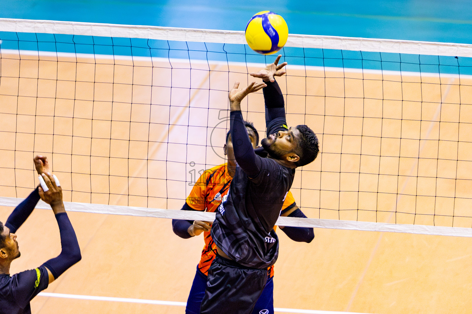 Sports Club City vs Dhivehi Sifainge Club in Semi Final of MILO VAM Cup 2024 Men's Division was held in Social Center Indoor Hall on Friday, 1st September 2024. Photos: Nausham Waheed / images.mv