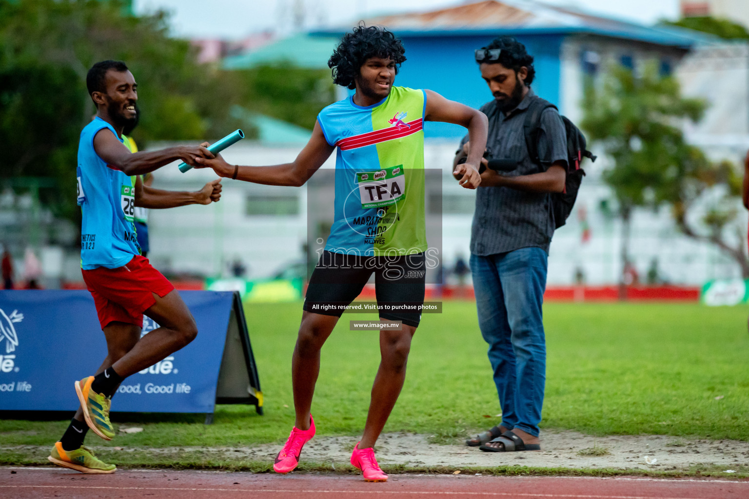 Day 2 of National Athletics Championship 2023 was held in Ekuveni Track at Male', Maldives on Friday, 24th November 2023. Photos: Hassan Simah / images.mv