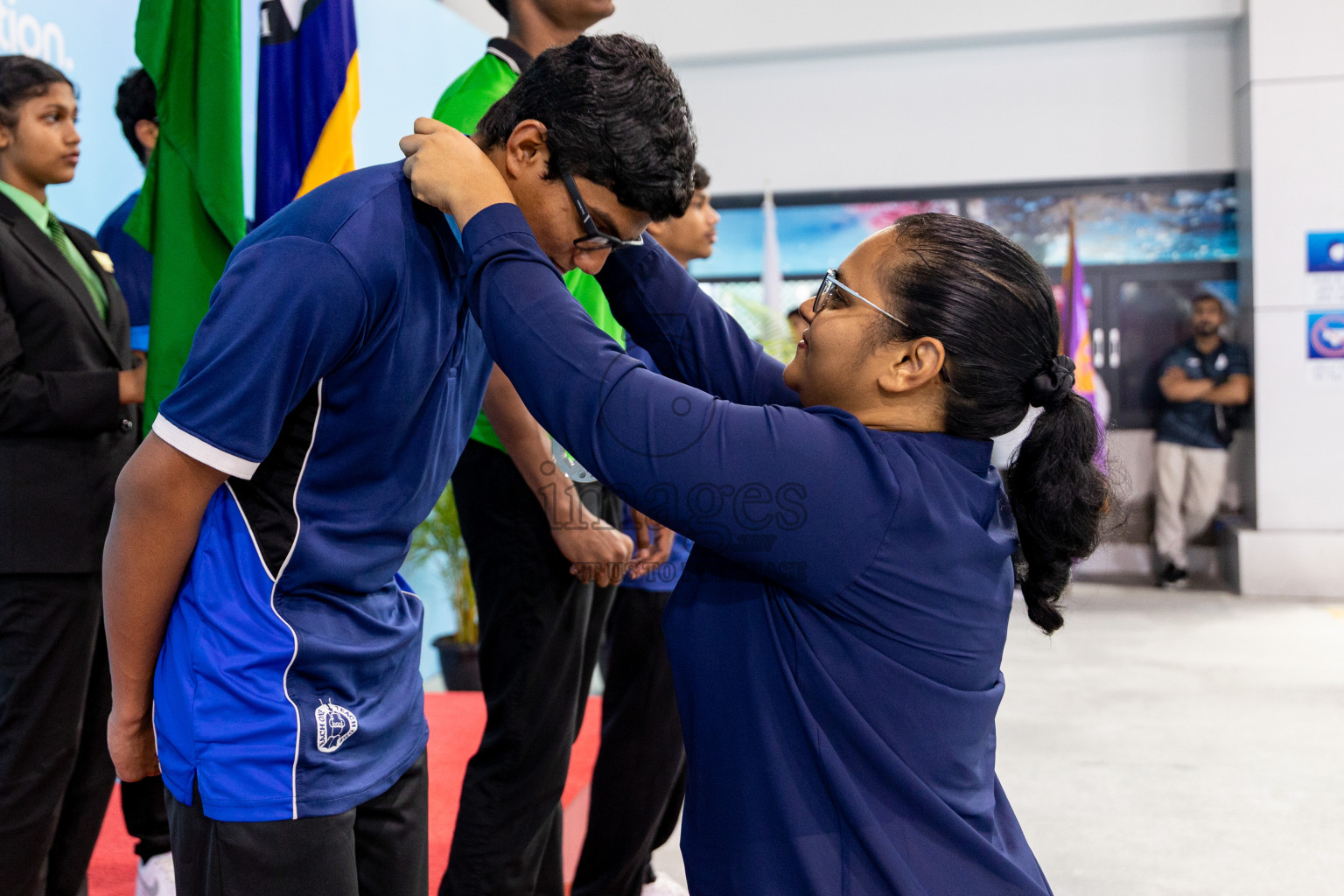 Closing Ceremony of BML 21st Interschool Swimming Competition 2025 .was held in Hulhumale' Swimming Pool, Hulhumale', Maldives on Saturday, 18th October 2025. 
Photos: Hassan Simah / images.mv