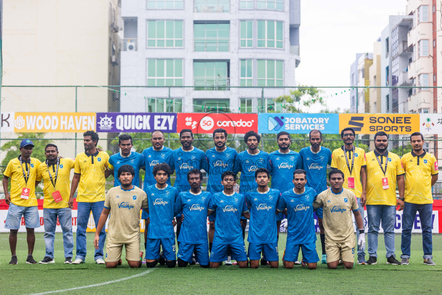 N. Miladhoo vs N.Velidhoo in Day 21 of Golden Futsal Challenge 2025 was held on Saturday , 25 January 2025, in Hulhumale', Maldives. Photos: Shuu Abdul Sattar, / images.mv
