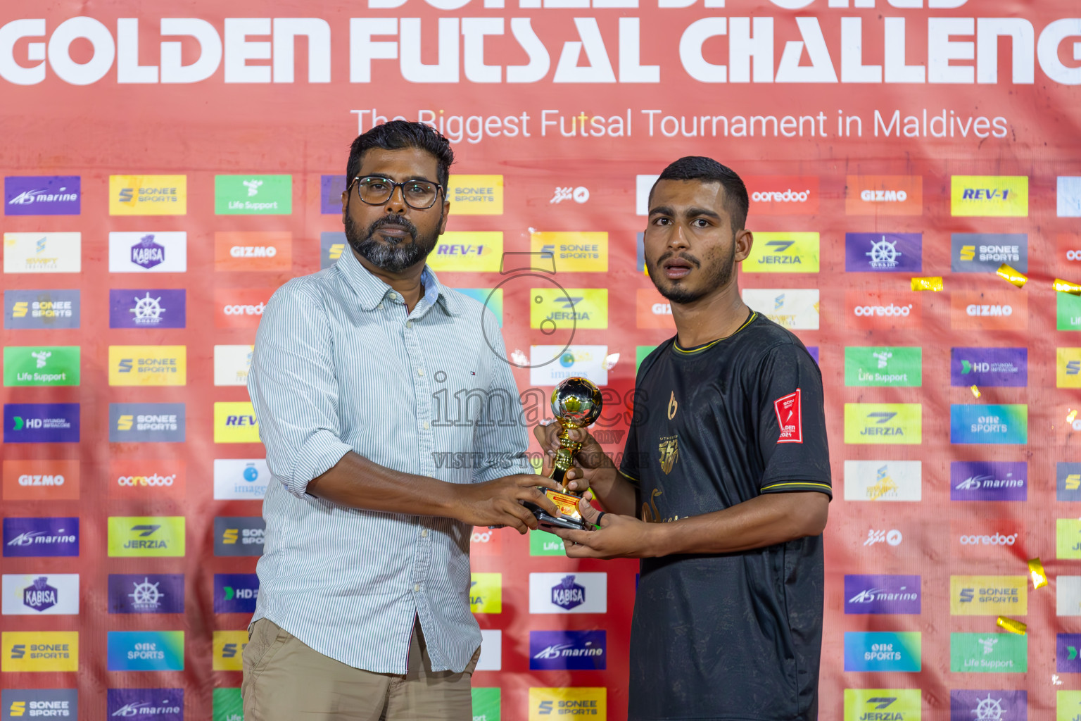 HA Utheemu vs HDh Naivaadhoo in Zone 1 Final on Day 389 of Golden Futsal Challenge 2024 which was held on Saturday, 24th February 2024, in Hulhumale', Maldives Photos: Ismail Thoriq / images.mv