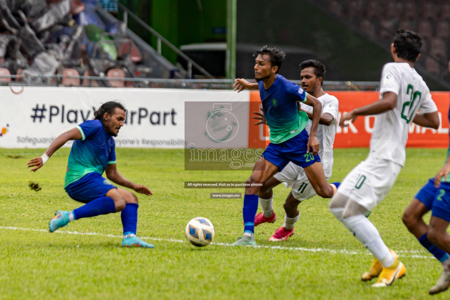 Super United Sports vs Green Streets in Ooredoo Dhivehi Premier League 2021/22 on 06 July 2022, held in National Football Stadium, Male', Maldives