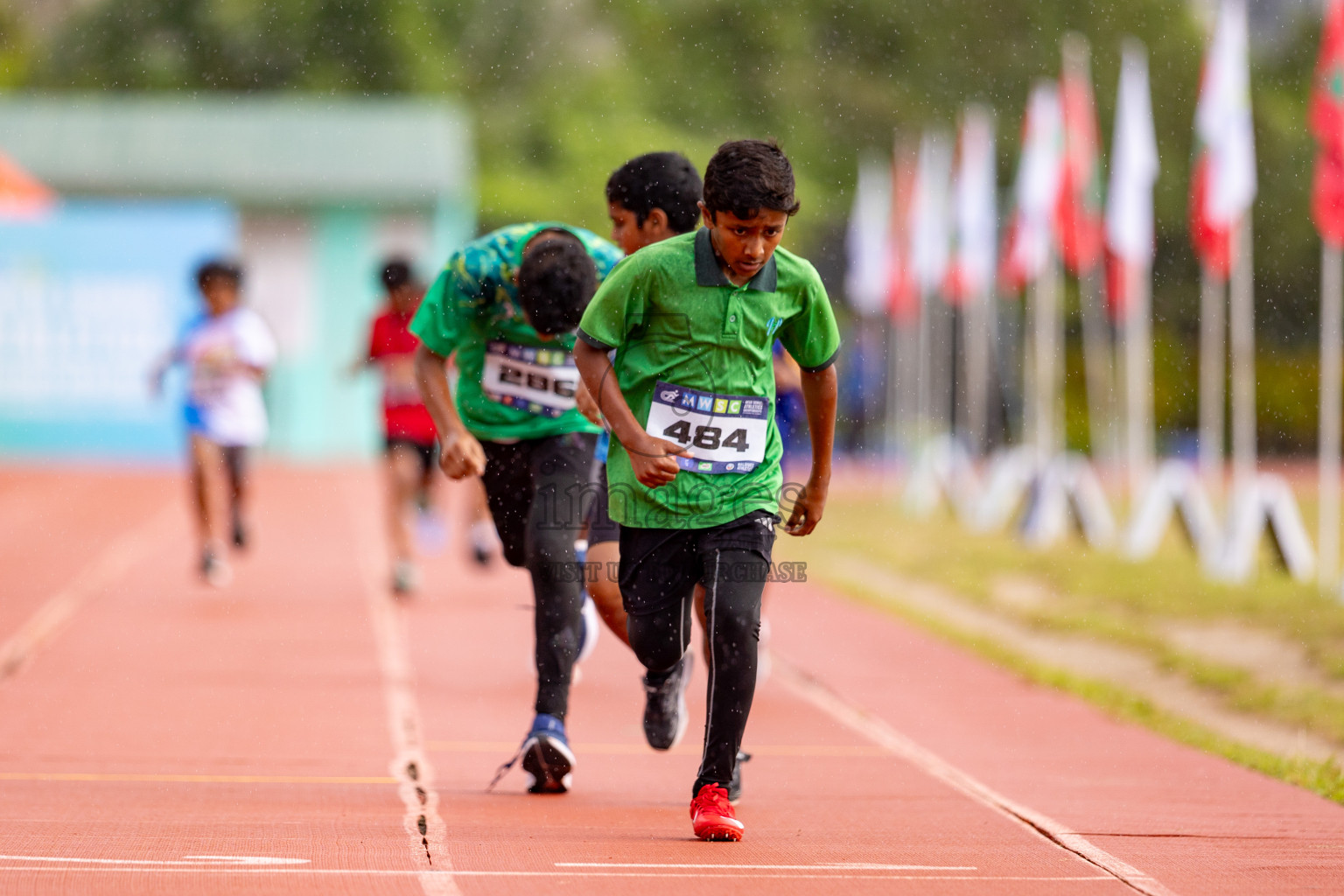 Day 3 of MWSC Interschool Athletics Championships 2024 held in Hulhumale Running Track, Hulhumale, Maldives on Monday, 11th November 2024. 
Photos by: Hassan Simah / Images.mv