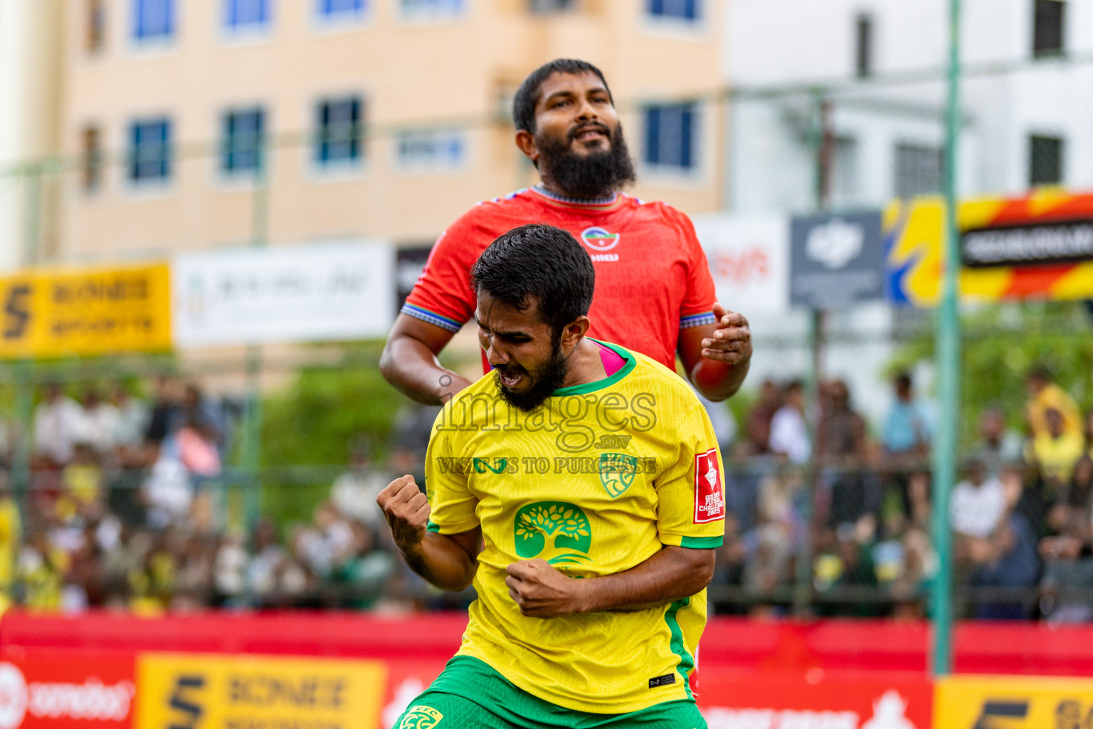 GDh Vaadhoo VS GDh Thinadhoo in Atoll Round Semi-Final on Day 20 of Golden Futsal Challenge 2025 was held on Friday, 24 January 2025, in Hulhumale', Maldives. Photos: Hassan Simah / images.mv