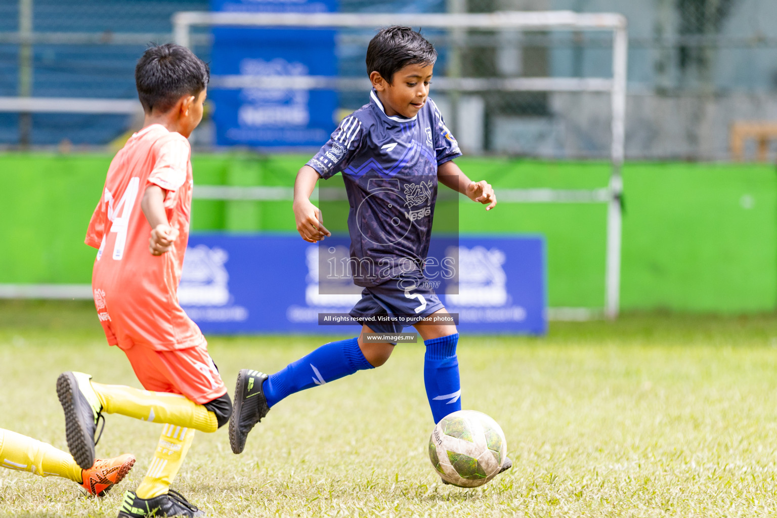 Day 1 of Milo kids football fiesta, held in Henveyru Football Stadium, Male', Maldives on Wednesday, 11th October 2023 Photos: Nausham Waheed/ Images.mv