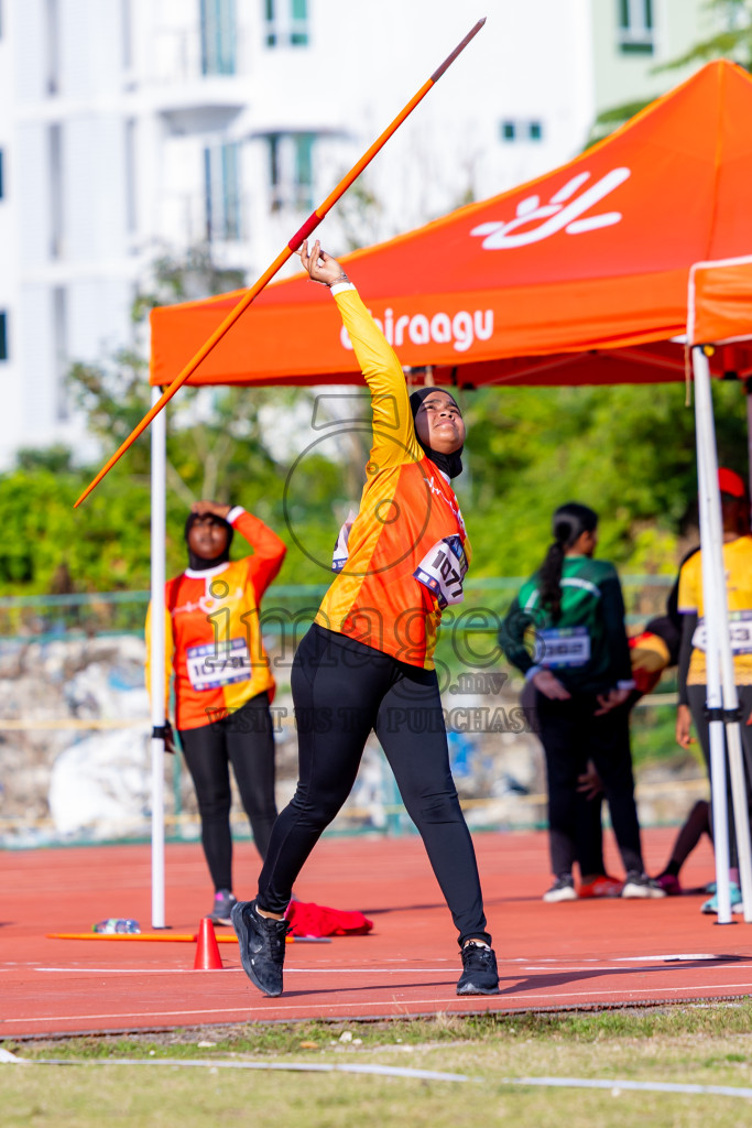 Day 3 of MWSC Interschool Athletics Championships 2024 held in Hulhumale Running Track, Hulhumale, Maldives on Monday, 11th November 2024. Photos by: Nausham Waheed / Images.mv