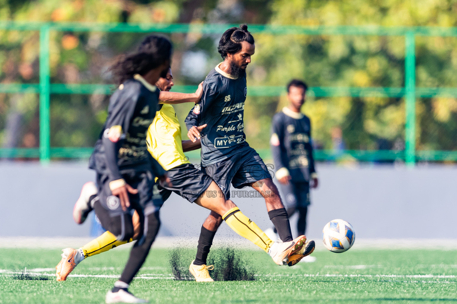 Kanmathi Juniors vs JT Sports from Manadhoo Council Cup 2024 in N Manadhoo Maldives on Wednesday, 21st February 2023. Photos: Nausham Waheed / images.mv