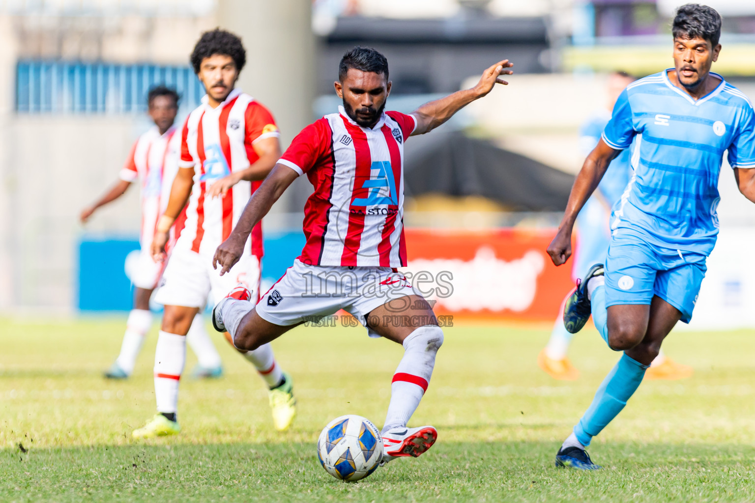 Tent SC vs Lagoons SC in the Quarter Final of Second Division 2023 in Male' Maldives on Thursday, 8th February 2023. Photos: Nausham Waheed / images.mv