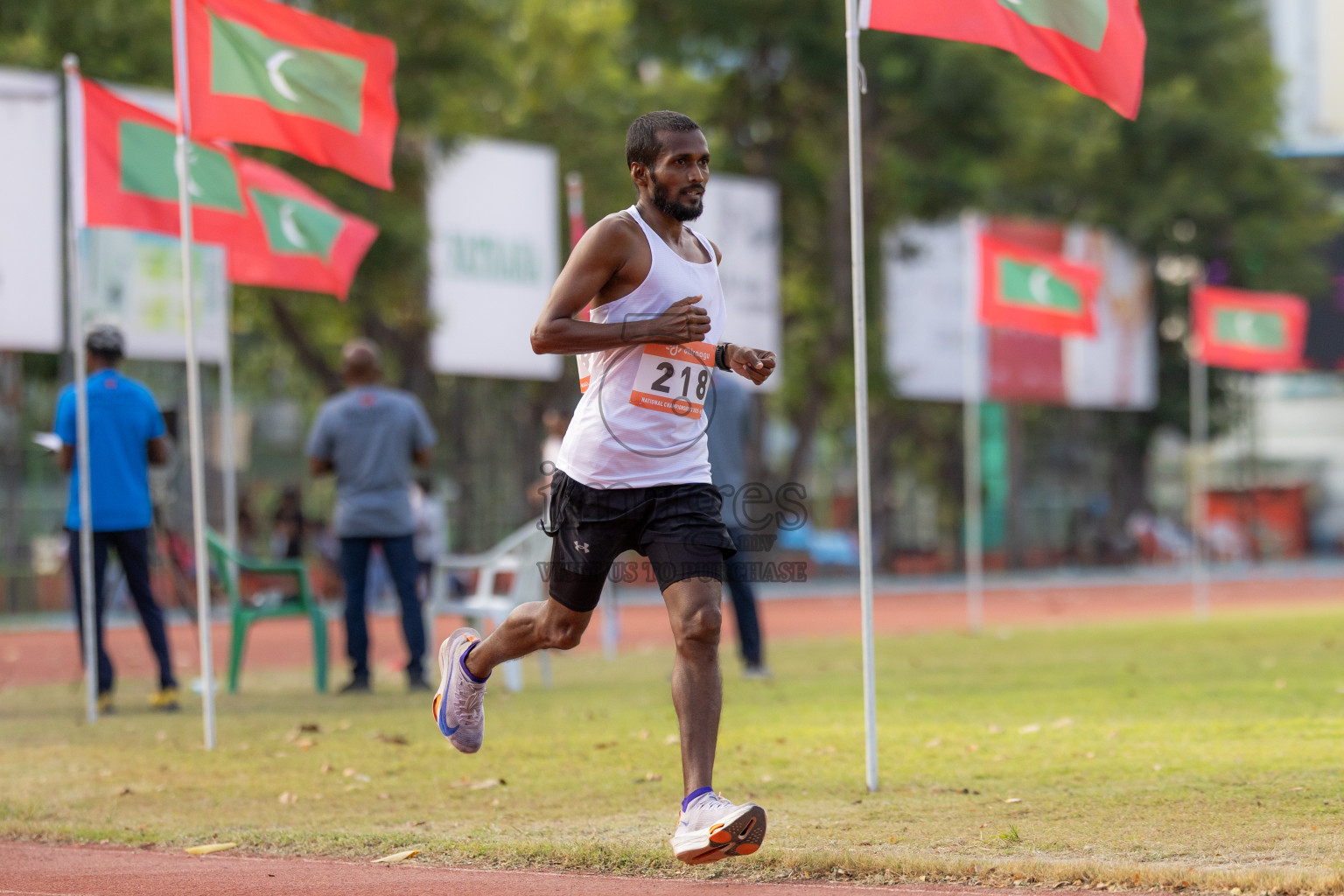 Day 1 of National Athletics Championship 2025 was held at Ekuveni Running Ground in Male', Maldives on Thursday, 14th August 2025. Photos: Hasni / images.mv