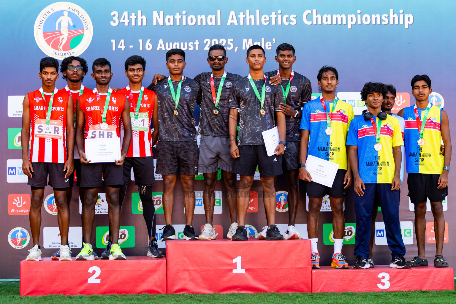 Day 3 of National Athletics Championship 2025 was held at Ekuveni Running Ground in Male', Maldives on Saturday, 16th August 2025. Photos: Nausham Waheed / images.mv
