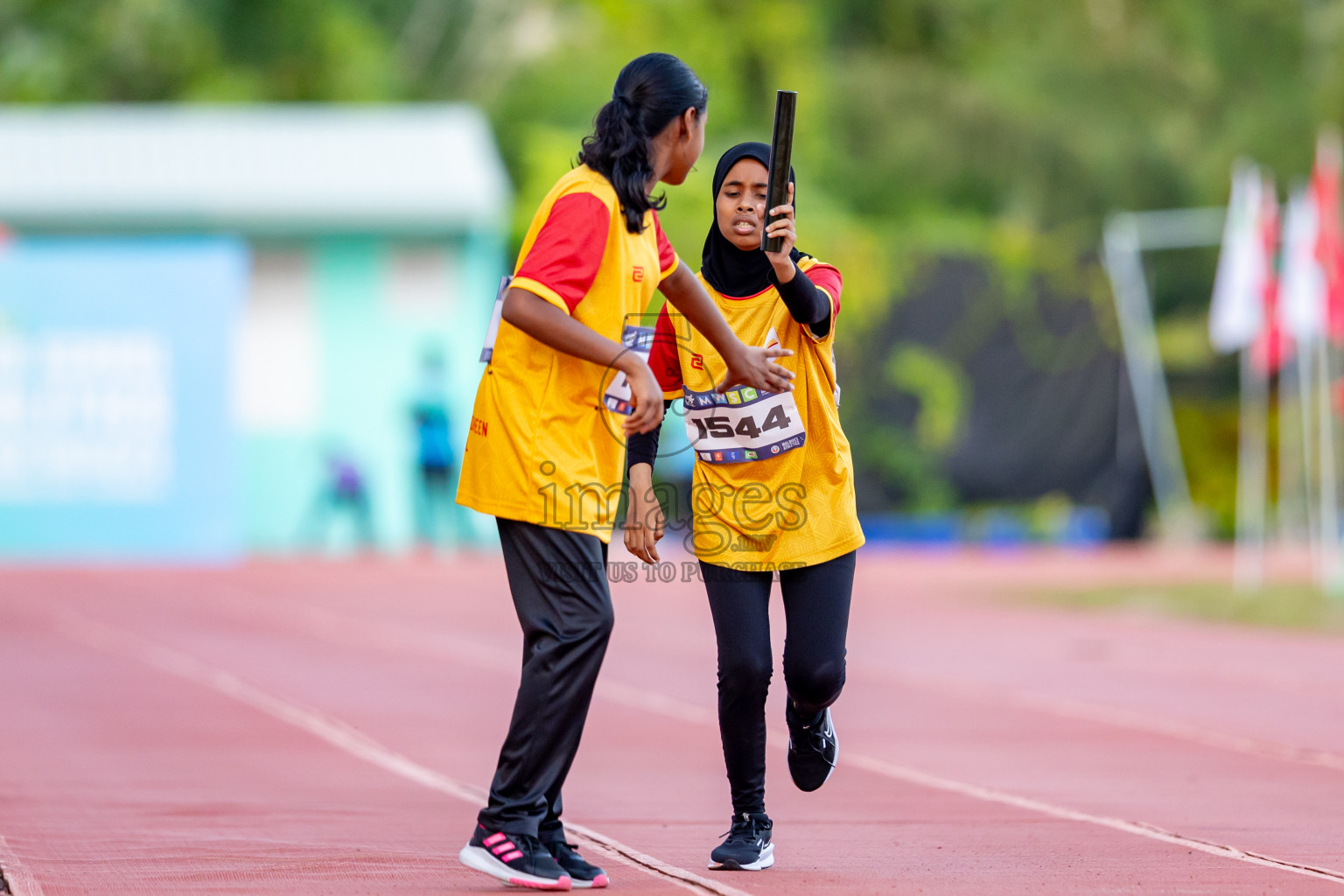 Day 4 of MWSC Interschool Athletics Championships 2024 held in Hulhumale Running Track, Hulhumale, Maldives on Tuesday, 12th November 2024. Photos by: Nausham Waheed / Images.mv