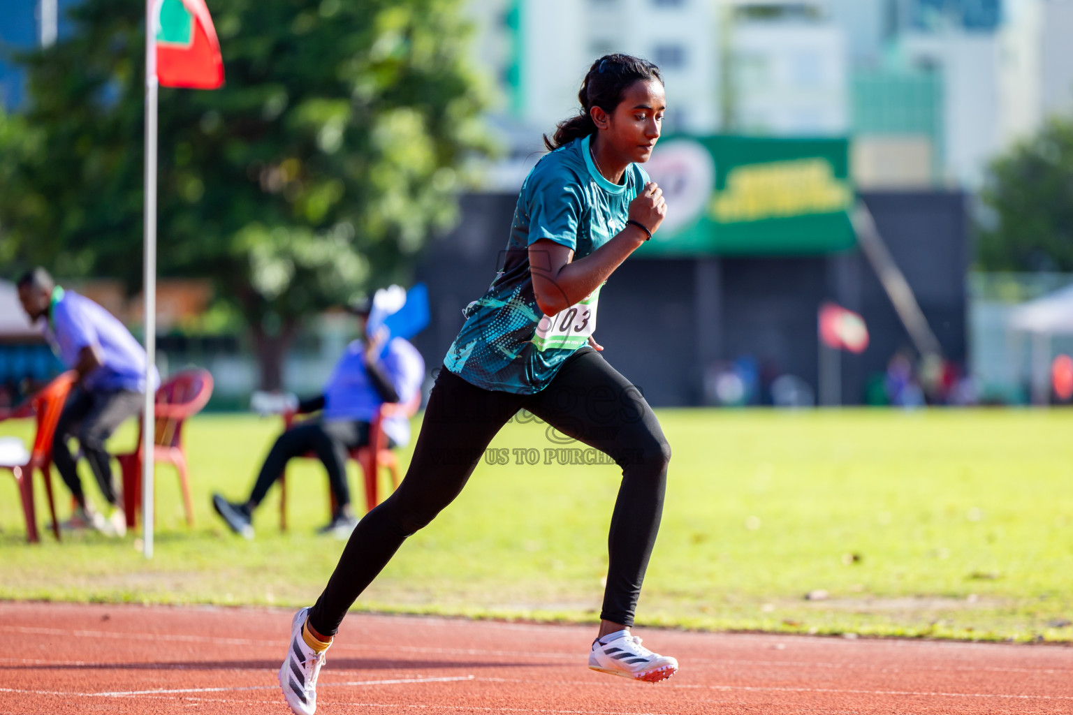 Day 1 of 33rd National Athletics Championship was held in Ekuveni Track at Male', Maldives on Thursday, 5th September 2024. Photos: Nausham Waheed / images.mv