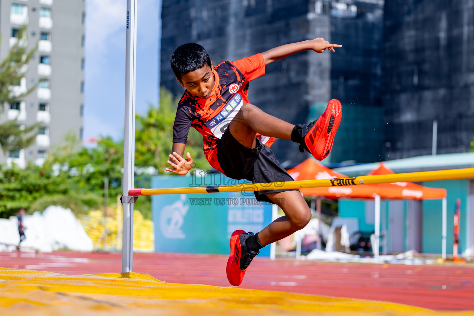 Day 3 of MWSC Interschool Athletics Championships 2024 held in Hulhumale Running Track, Hulhumale, Maldives on Monday, 11th November 2024. Photos by:  Nausham Waheed / Images.mv