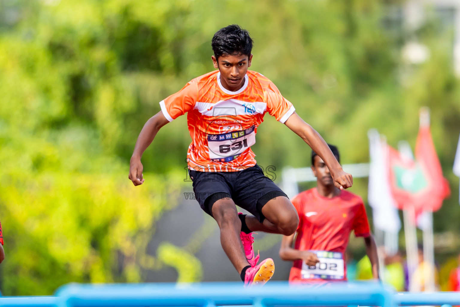 Day 4 of MWSC Interschool Athletics Championships 2024 held in Hulhumale Running Track, Hulhumale, Maldives on Tuesday, 12th November 2024. Photos by: Nausham Waheed / Images.mv