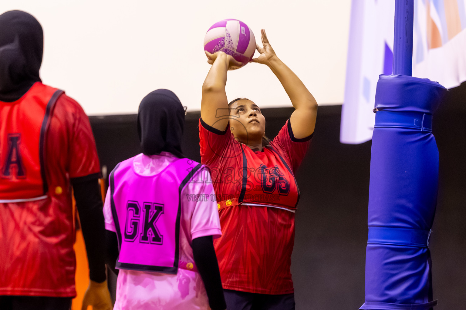 C Matrix vs Xenith SC in Day 7 of 24th Milo Netball Association Championship was held in Social Center at Male', Maldives on Sunday, 7th September 2025. Photos: Nausham Waheed / images.mv