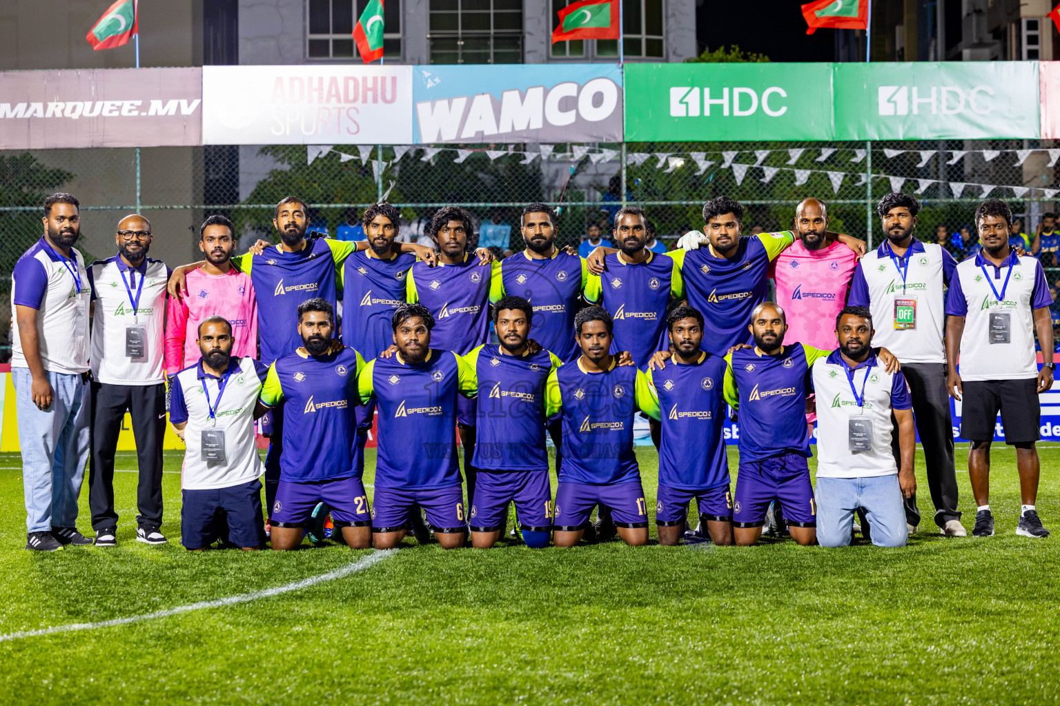 Club Immigration vs Baros Maldives in Day 1 of Club Maldives Cup 2025 was held in Rehendi Futsal Ground, Hulhumale', Maldives on Sunday, 28th September 2025. Photos: Nausham Waheed / images.mv
