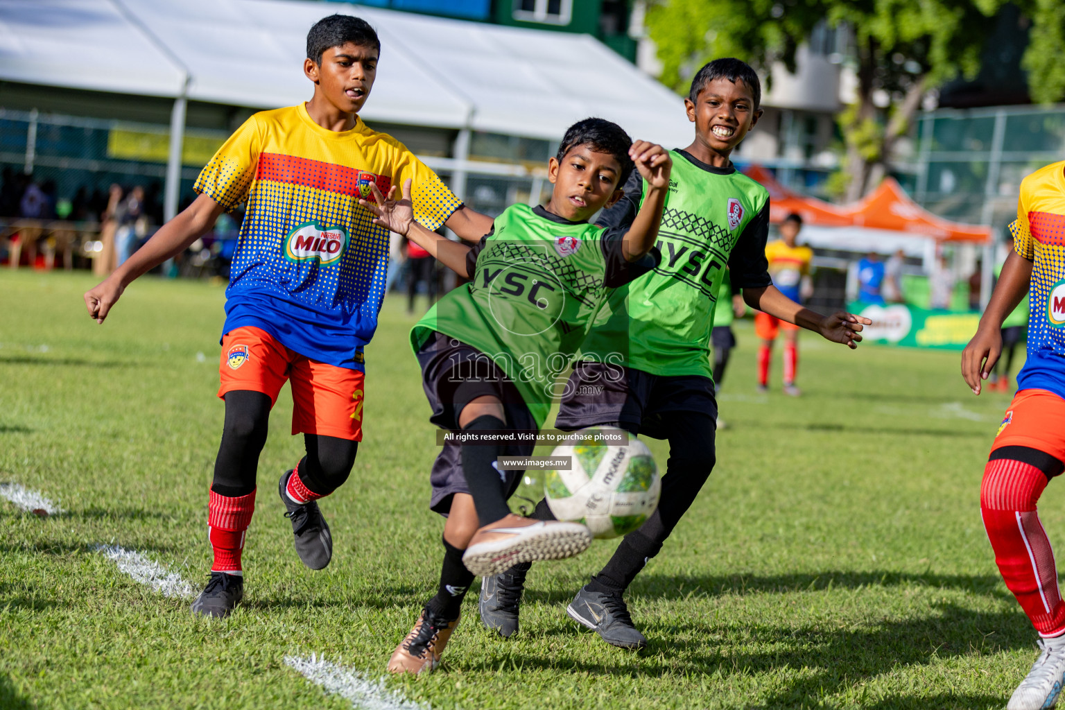 Day 1 of MILO Academy Championship 2023 (U12) was held in Henveiru Football Grounds, Male', Maldives, on Friday, 18th August 2023.