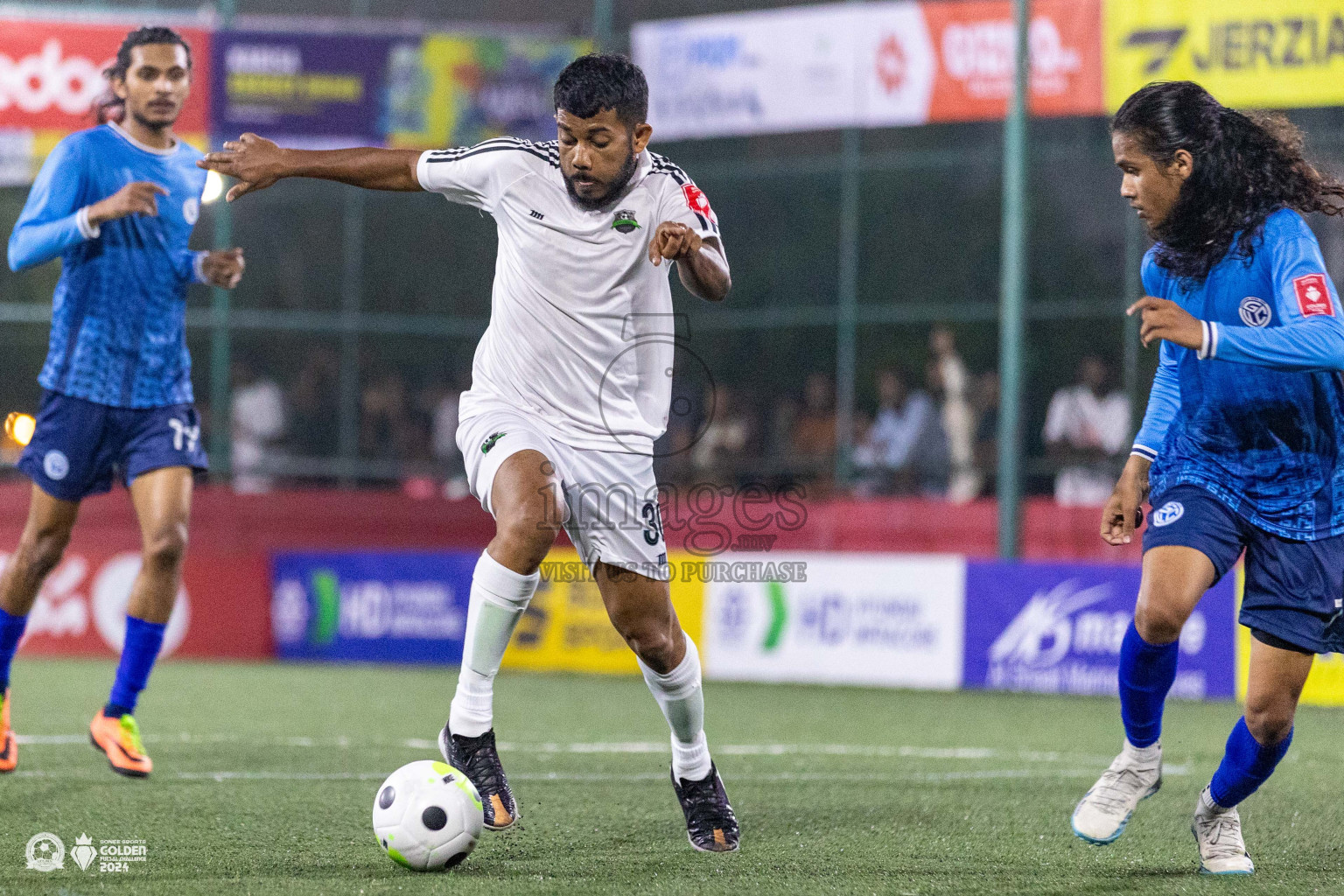 GA Gemanafushi vs GA Dhaandhoo in Day 1 of Golden Futsal Challenge 2024 was held on Monday, 15th January 2024, in Hulhumale', Maldives Photos: Ismail Thoriq / images.mv