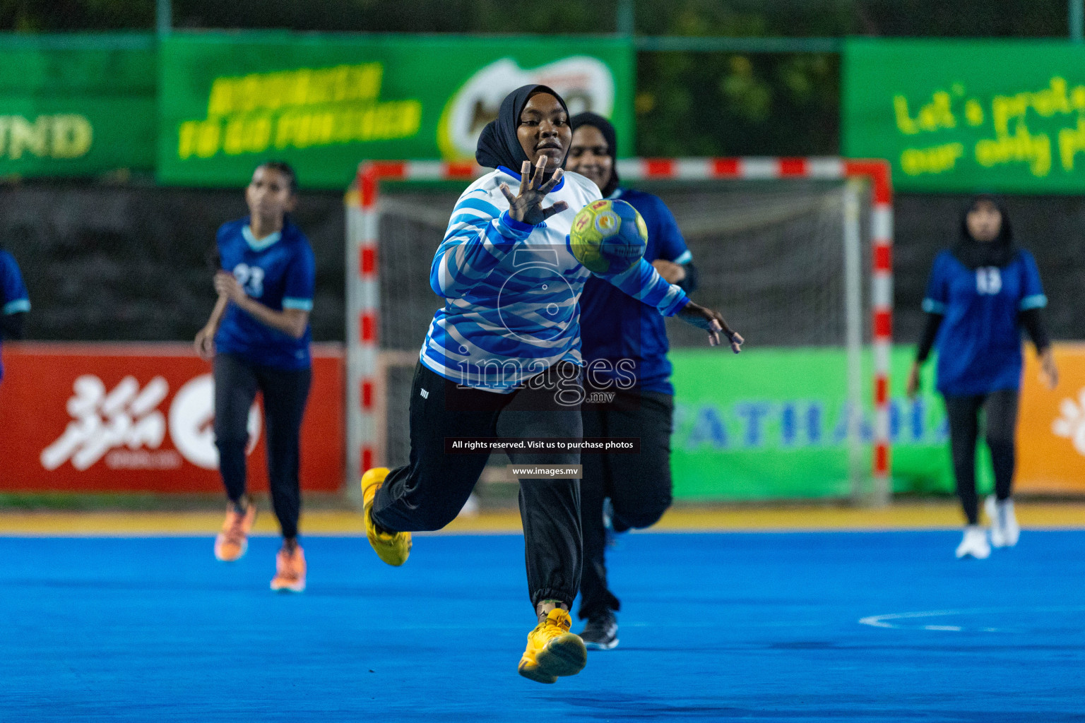 Quarter Final of 7th Inter-Office/Company Handball Tournament 2023, held in Handball ground, Male', Maldives on Friday, 20th October 2023 Photos: Nausham Waheed/ Images.mv