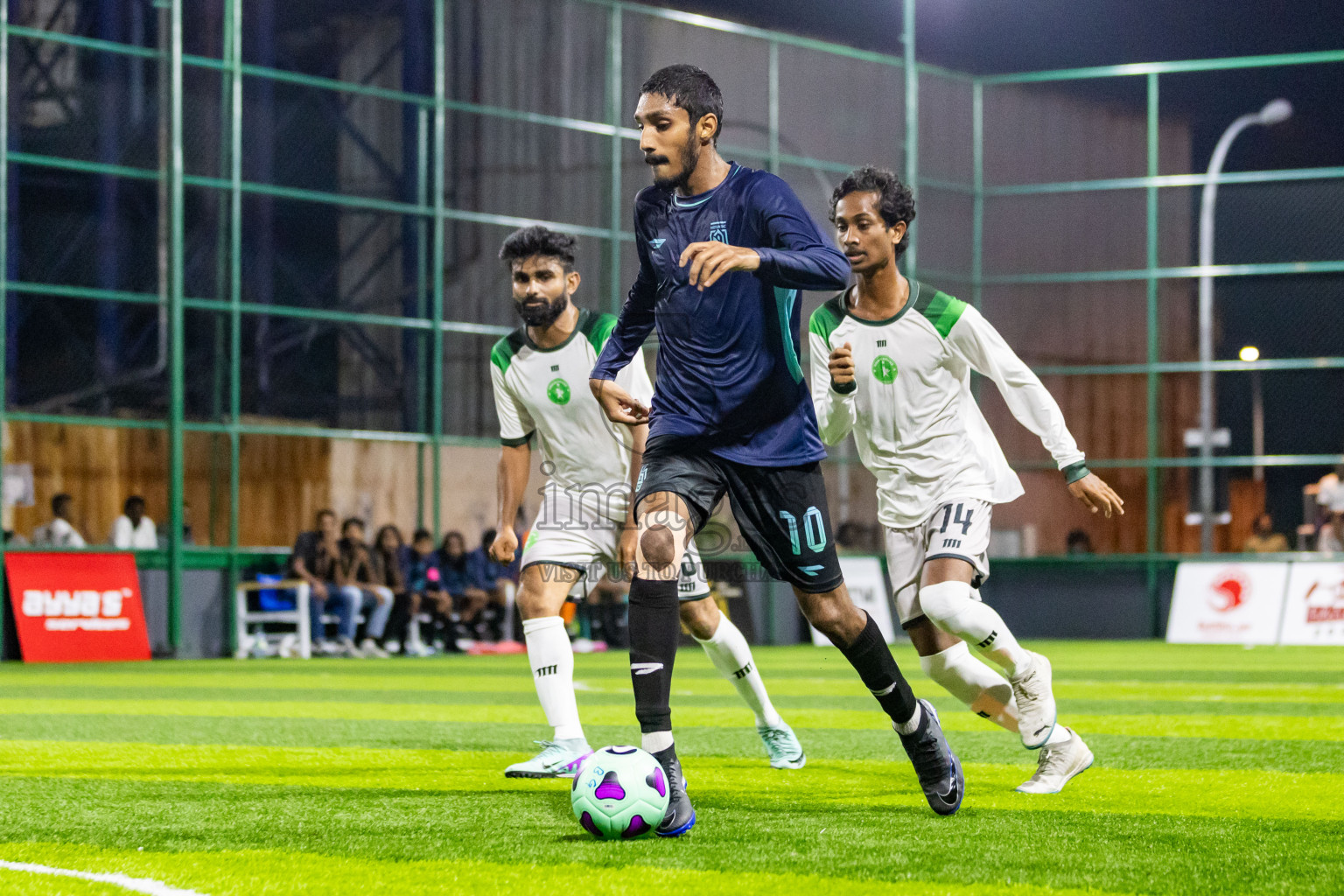 Nova SC vs Giraavarianz in Day 1 of BG Futsal Challenge 2024 was held on Thursday, 12th March 2024, in Male', Maldives Photos: Nausham Waheed / images.mv