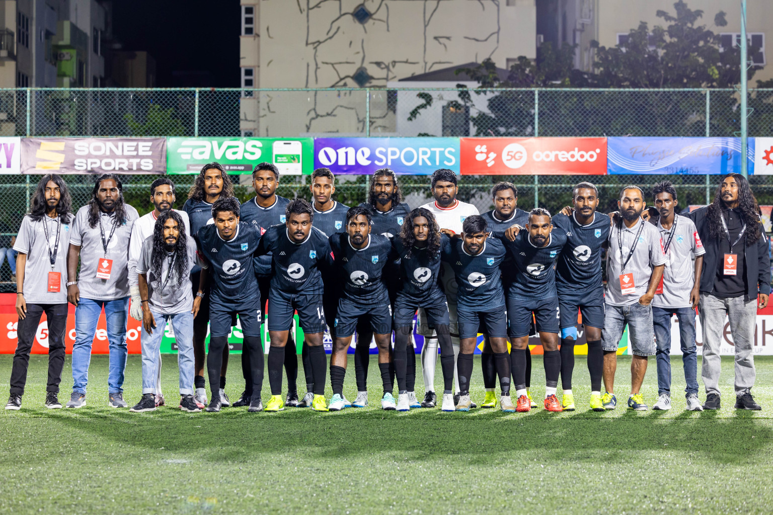 Th Kandoodhoo vs Th Gaadhiffushi in Day 10 of Golden Futsal Challenge 2025 was held on Tuesday, 14th January 2025, in Hulhumale', Maldives Photos: Nausham Waheed / images.mv