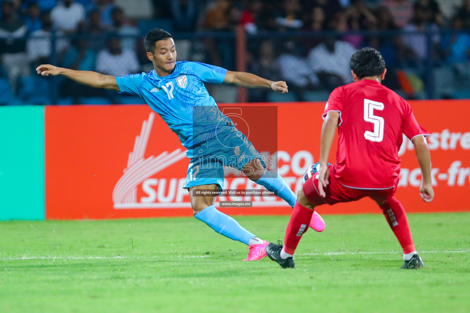 Lebanon vs India in the Semi-final of SAFF Championship 2023 held in Sree Kanteerava Stadium, Bengaluru, India, on Saturday, 1st July 2023. Photos: Nausham Waheed, Hassan Simah / images.mv