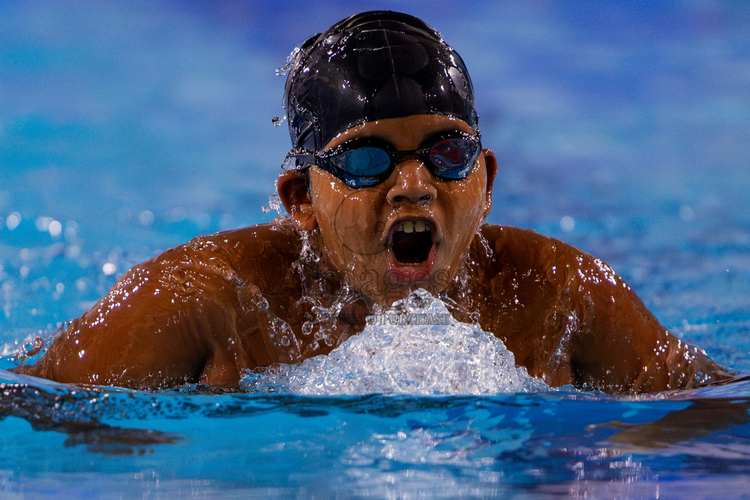 Day 1 of BML 5th National Swimming Kids Festival 2024 held in Hulhumale', Maldives on Monday, 18th November 2024. Photos: Nausham Waheed / images.mv