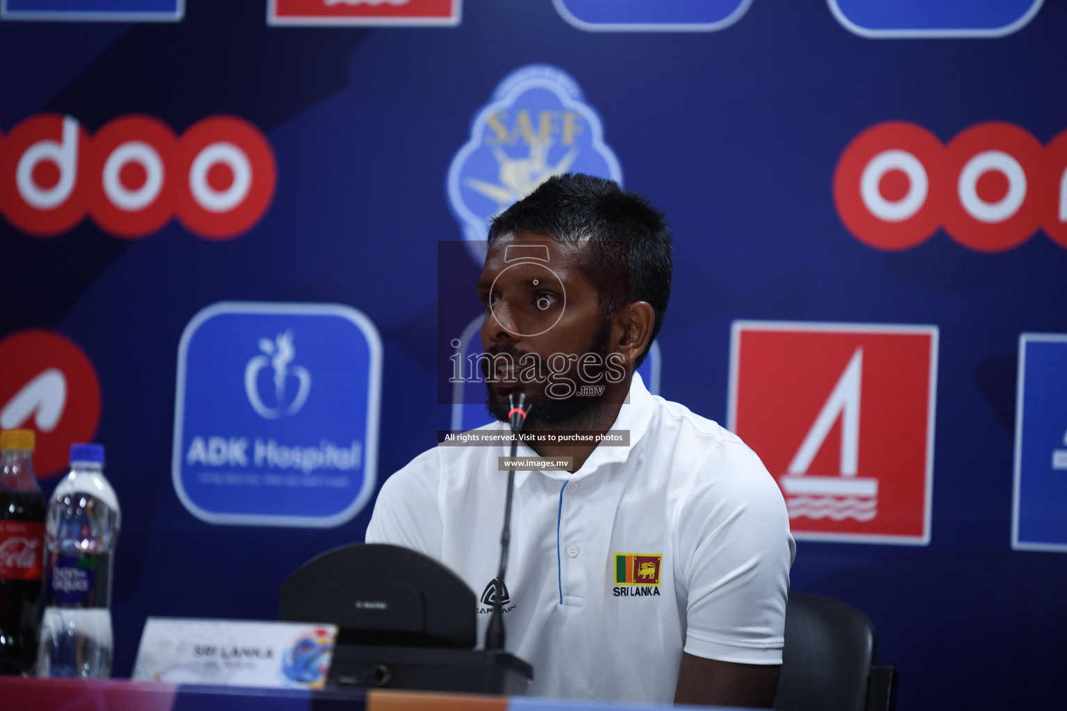 Match Day 3, Pre-match Press Conference of SAFF Championship 2021 held on 06th October 2021 at Galholhu National Stadium, Male', Maldives