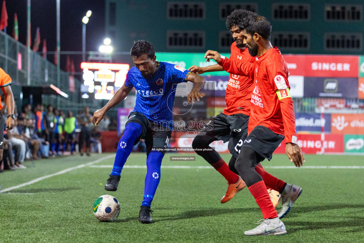 STELCO vs United BML in Quarter Final of Club Maldives Cup 2023 held in Hulhumale, Maldives, on Saturday, 12th August 2023Photos: Nausham Waheed