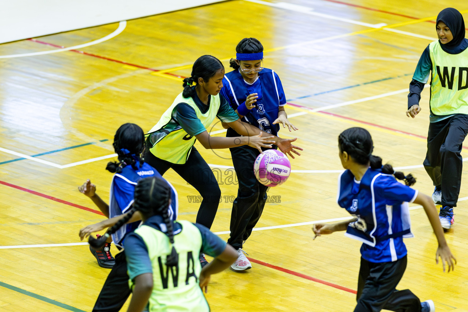 Day 1 of Inter-School Netball Tournament 2025 was held in Social Center Indoor Hall on Saturday, 18th October 2025. Photos: Areef Adam / images.mv