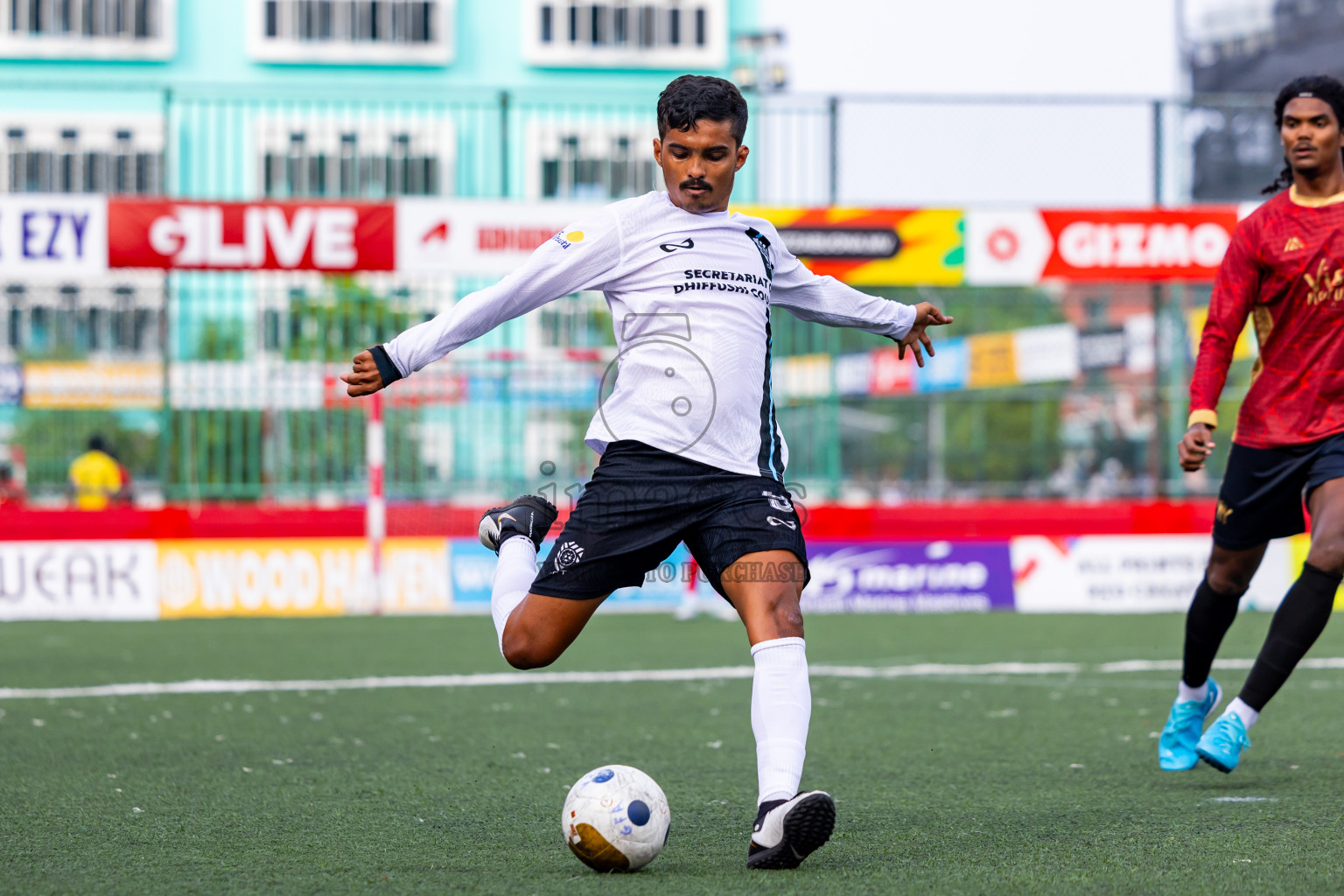K Dhiffushi vs K Maafushi in Day 15 of Golden Futsal Challenge 2025 was held on Sunday, 19th January 2025, in Hulhumale', Maldives. Photos: Nausham Waheed / images.mv
