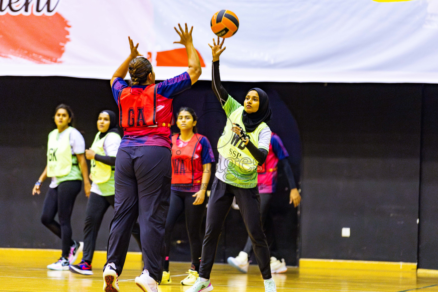 Club Matrix vs Club Green Streets in Final of 21st National Netball Tournament was held in Social Canter at Male', Maldives on Wednesday, 22nd May 2024. Photos: Nausham Waheed / images.mv