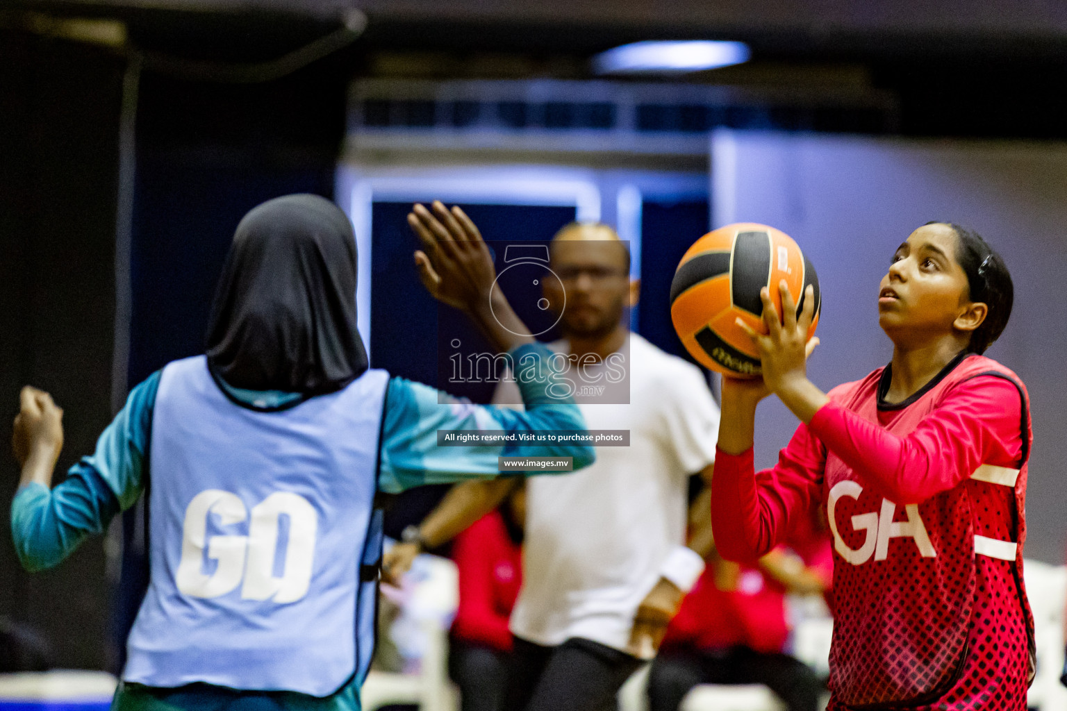 Day 8 of 24th Interschool Netball Tournament 2023 was held in Social Center, Male', Maldives on 3rd November 2023. Photos: Hassan Simah, Nausham Waheed / images.mv