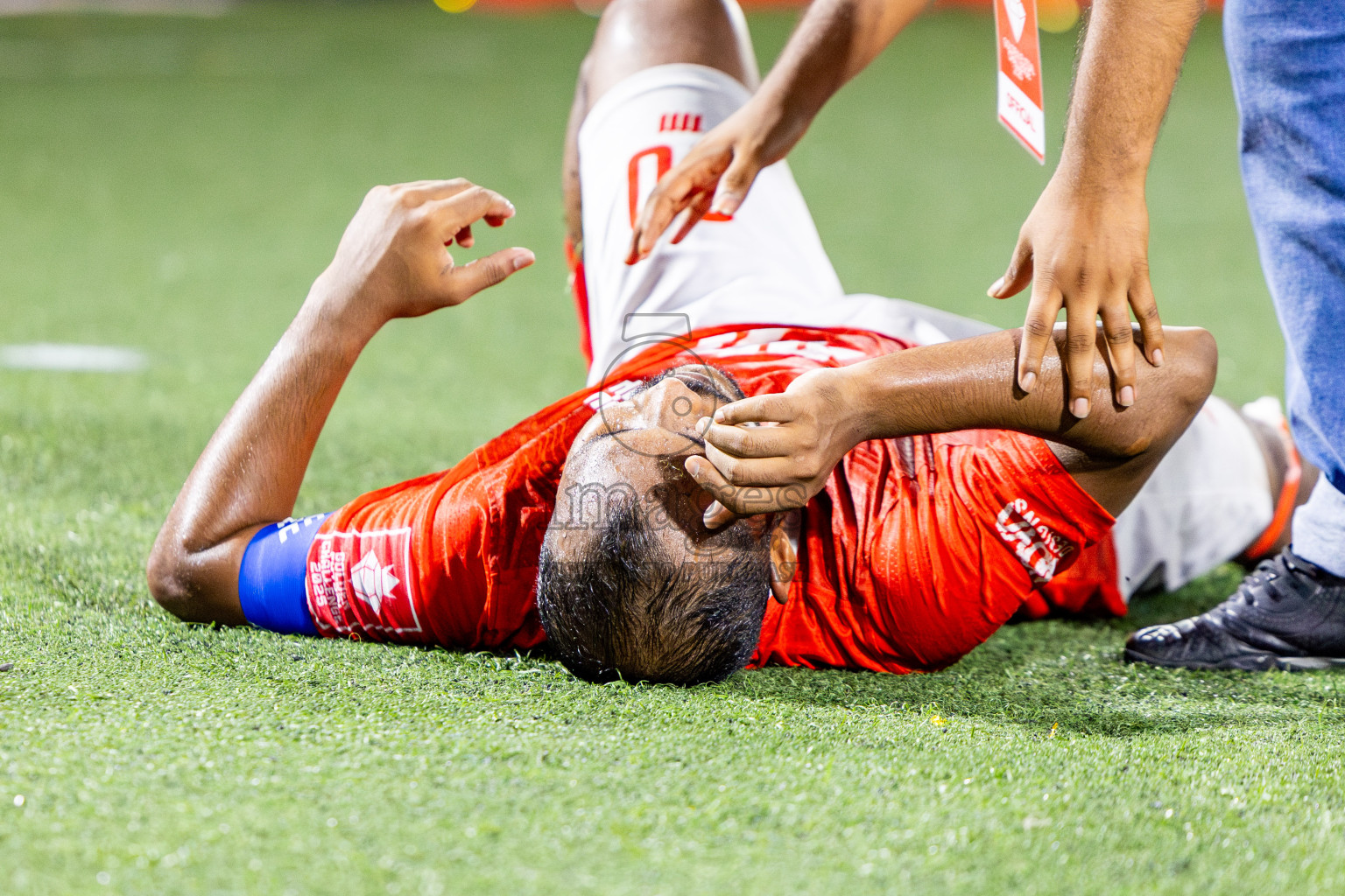 K Maafushi vs K Kaashidhoo in Kaafu Atoll Finals Day 27 of Golden Futsal Challenge 2025 was held on Friday , 31st January 2025, in Hulhumale', Maldives. Photos: Nausham Waheed / images.mv