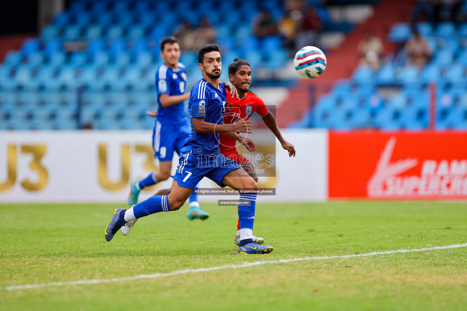 Kuwait vs Bangladesh in the Semi-final of SAFF Championship 2023 held in Sree Kanteerava Stadium, Bengaluru, India, on Saturday, 1st July 2023. Photos: Nausham Waheed, Hassan Simah / images.mv