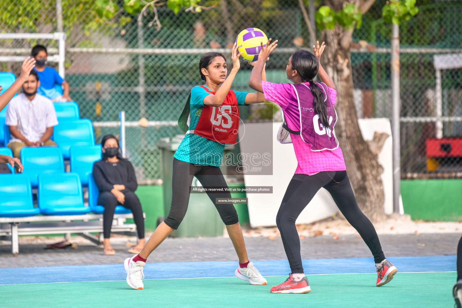 Day3 of Junior Netball Championship 2022 on 5 March 2022 held in Male', Maldives. Photos by Nausham Waheed.