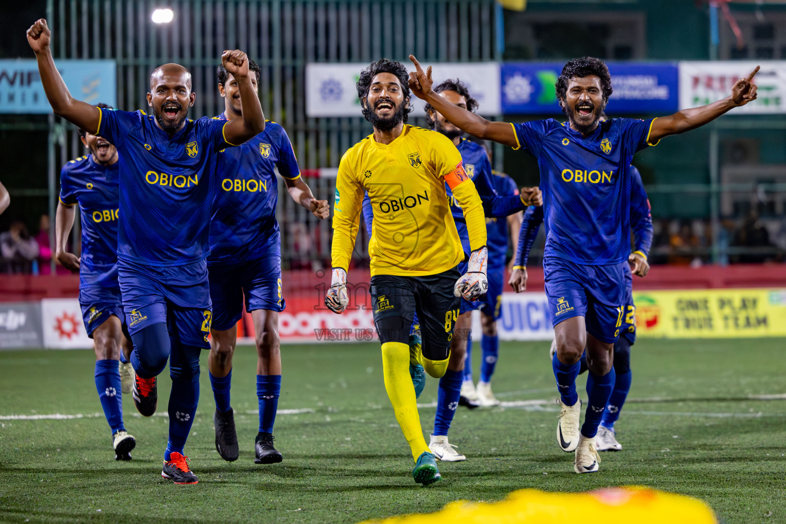 Maafannu VS B. Eydhafushi in Round of 16 on Day 40 of Golden Futsal Challenge 2024 which was held on Tuesday, 27th February 2024, in Hulhumale', Maldives Photos: Hassan Simah / images.mv