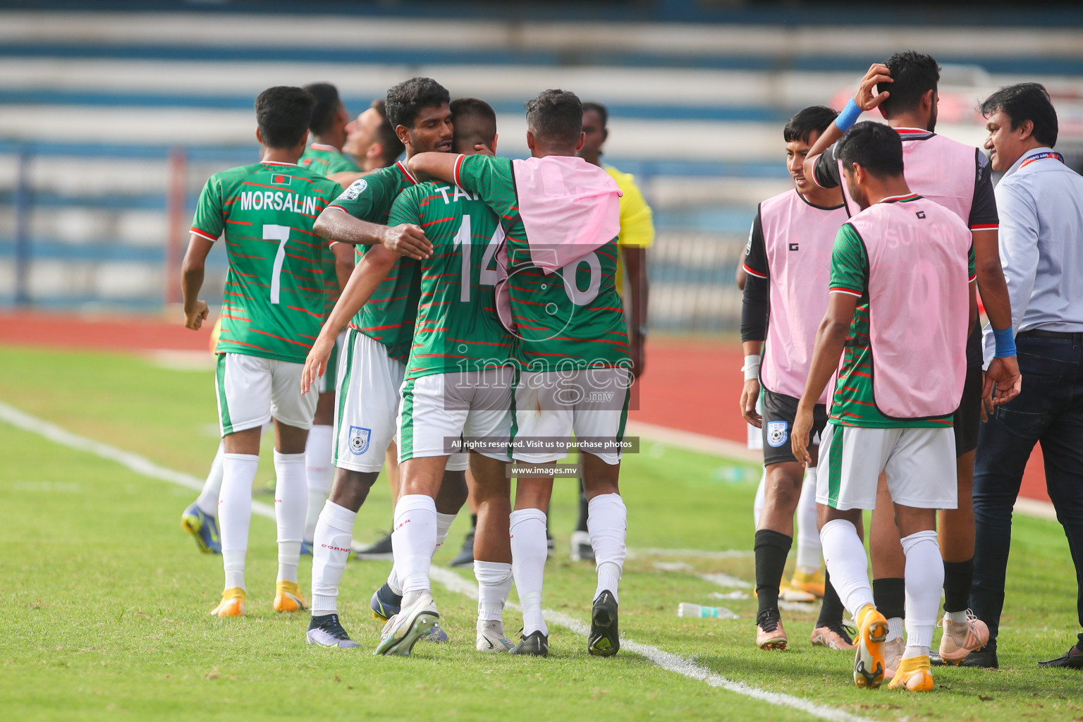 Bangladesh vs Maldives in SAFF Championship 2023 held in Sree Kanteerava Stadium, Bengaluru, India, on Saturday, 25th June 2023. Photos: Nausham Waheed, Hassan Simah / images.mv