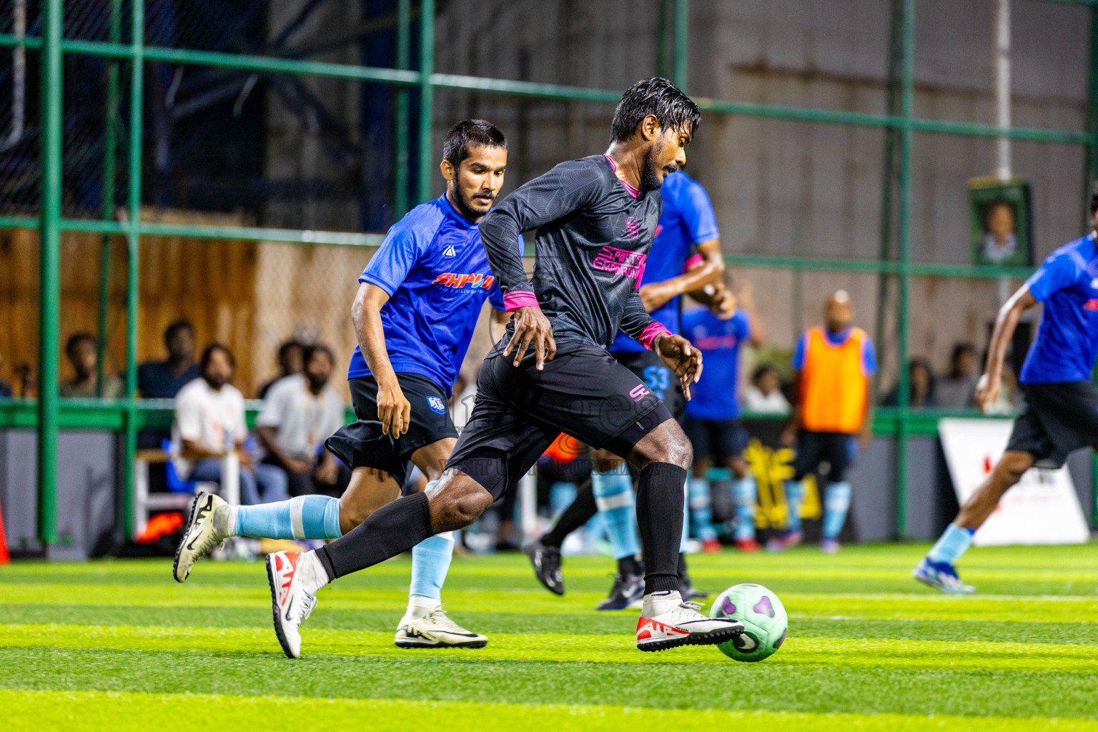 FC Calms Blue vs JJ Sports Club in Day 1 of Quarter Finals of BG Futsal Challenge 2024 was held on Friday , 29th March 2024, in Male', Maldives Photos: Nausham Waheed / images.mv