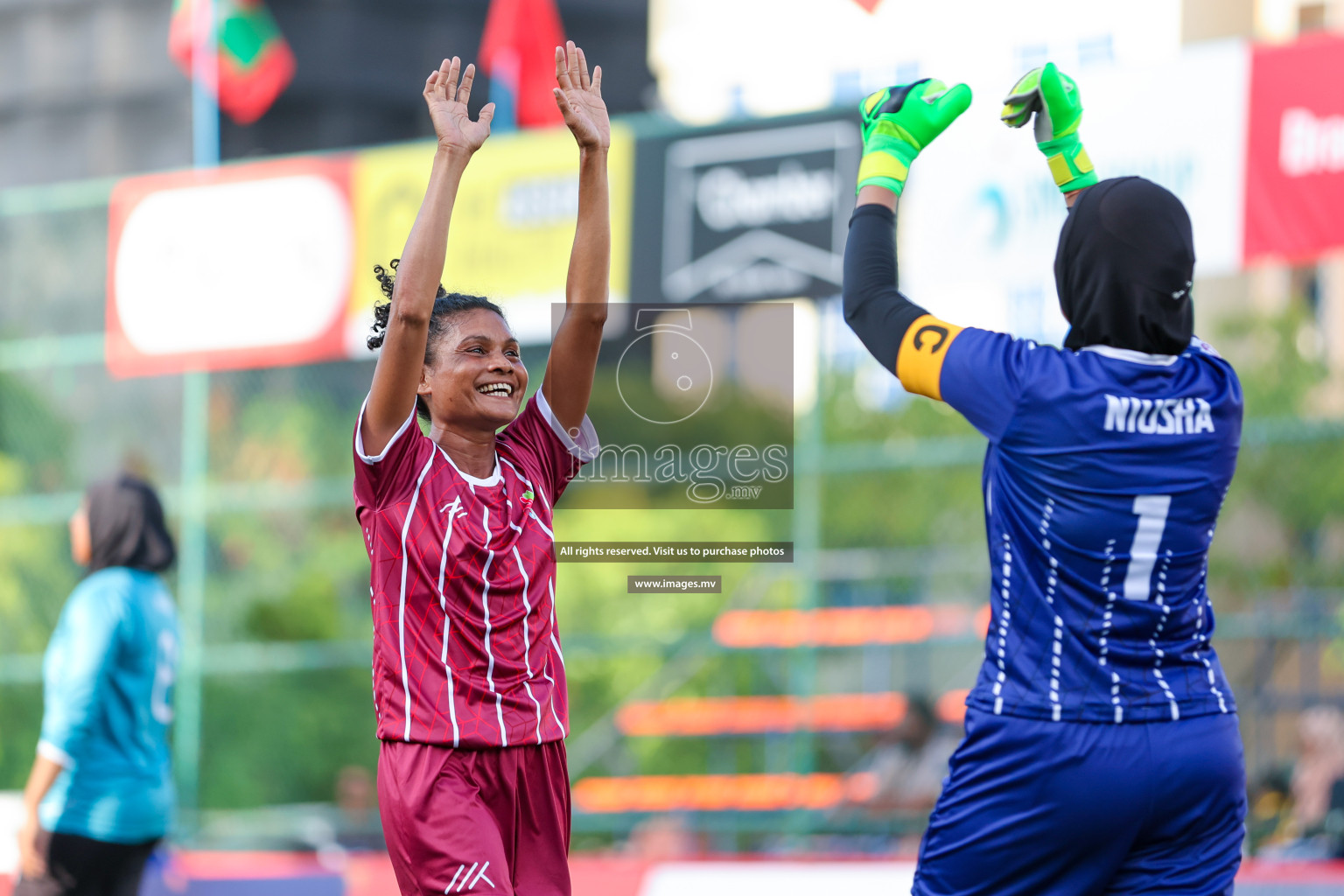 MIRA SC vs Club MYS in 18/30 Futsal Fiesta Classic 2023 held in Hulhumale, Maldives, on Tuesday, 18th July 2023 Photos: Nausham Waheed / images.mv