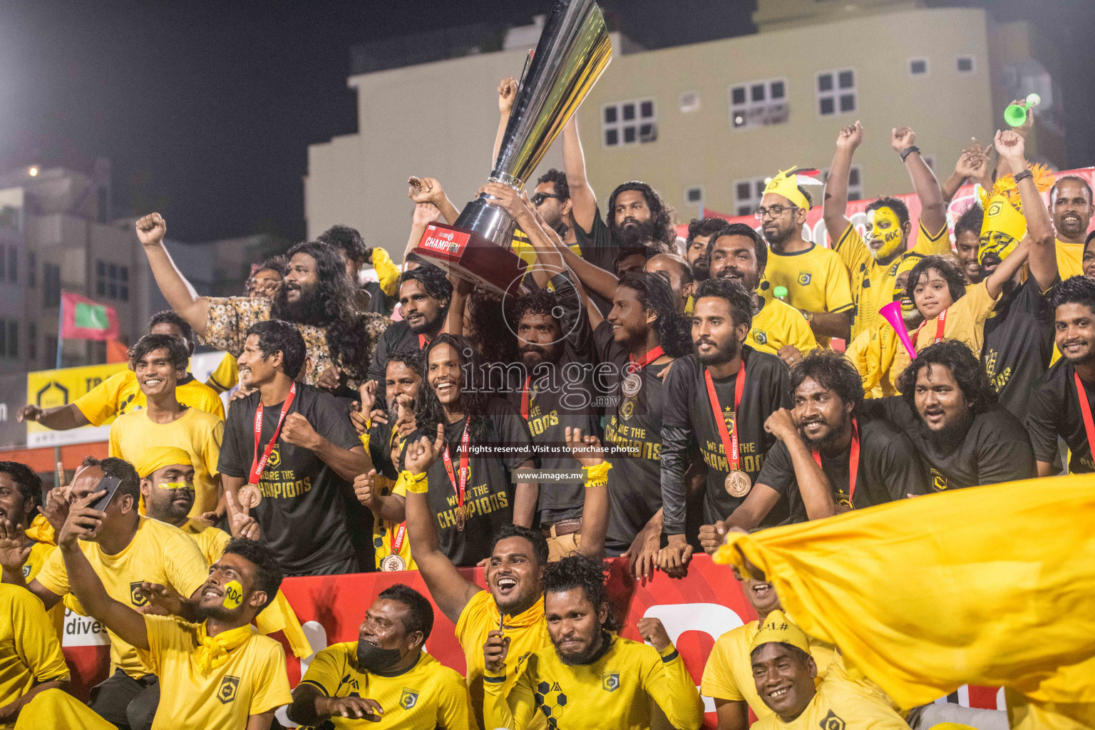 RRC Vs FSM in the Semi Finals of Club Maldives 2021 held in Hulhumale, Maldives on 19 December 2021. Photos: Nausham Waheed / images.mv