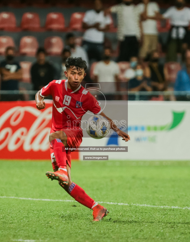 Nepal vs Sri Lanka in SAFF Championship 2021 held on 4th October 2021 in Galolhu National Stadium, Male', Maldives