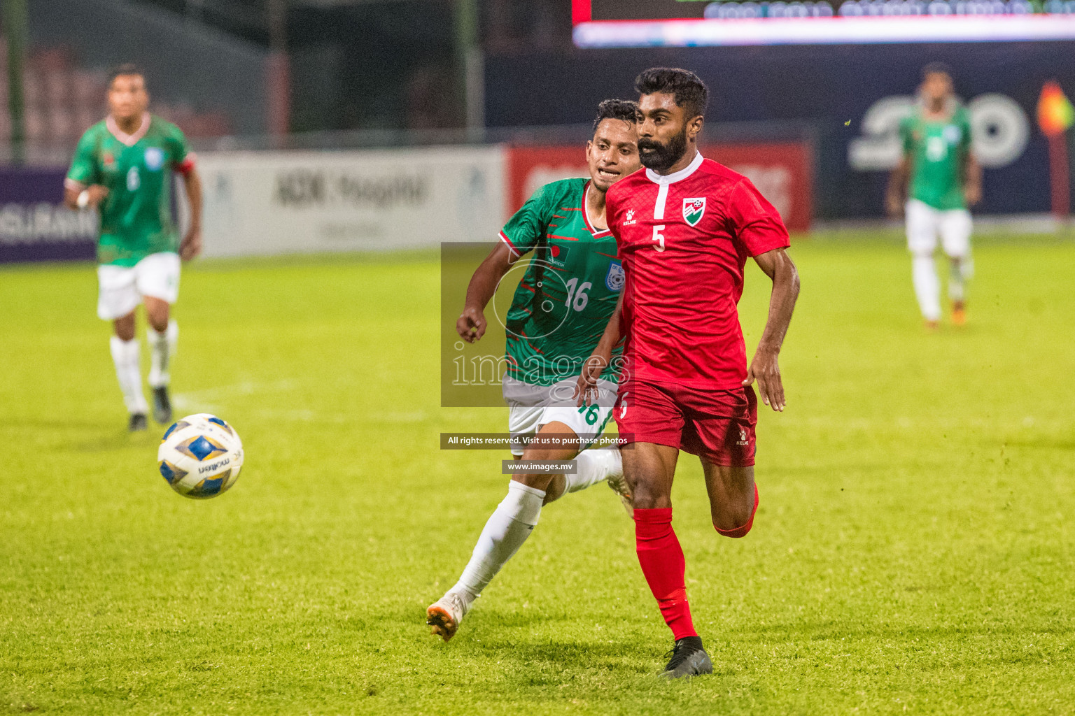 Maldives vs Bangladesh Friendly Match 24 Mar 2022 at Galolhu Rasmee Stadium Malé photos by Nausham Waheed