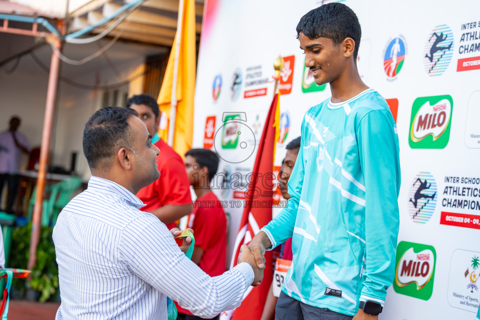 Day 1 of Inter-school Athletics Championship 2025 held in Ekuveni Synthetic Track, Male', Maldives on Monday, 06th October 2025. Photos by: Ismail Thoriq / Images.mv